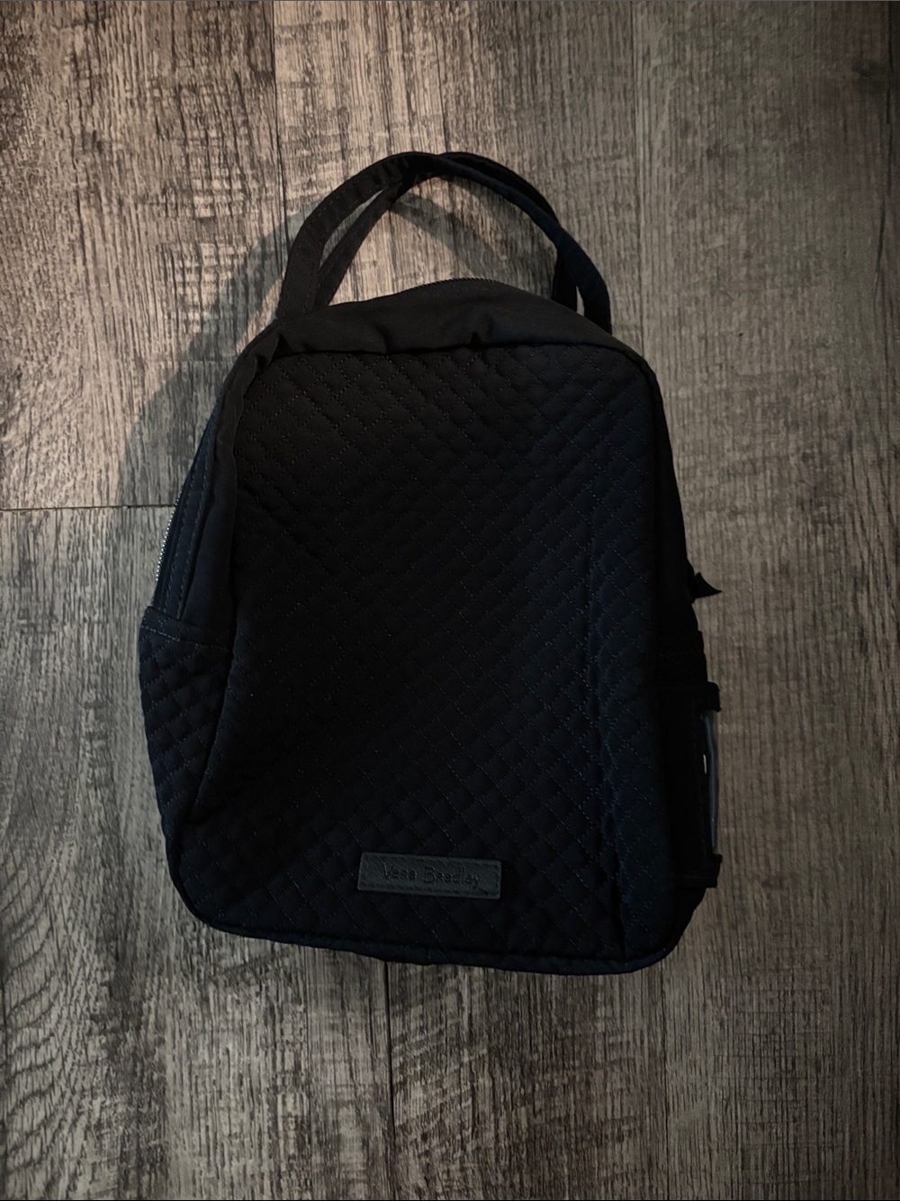 Vera Bradley Small Quilted Lunch Bag - Black